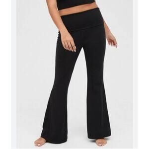 Offline By Aerie Hugger High Waist Foldover Flare Pants